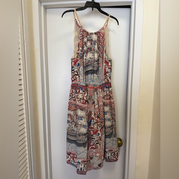 Elegant Multicolor Sleeveless Dress - Picture 1 of 3